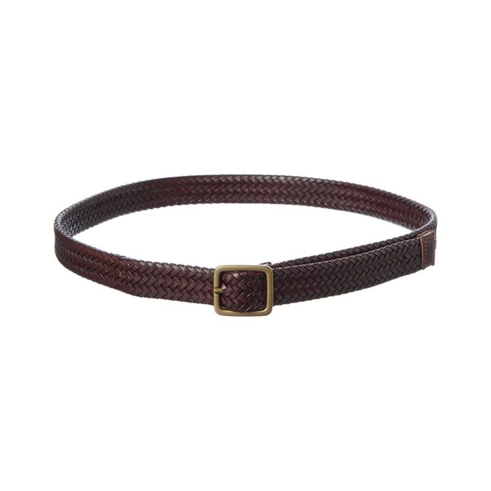 J.Mclaughlin Braided Leather Belt, Brown
